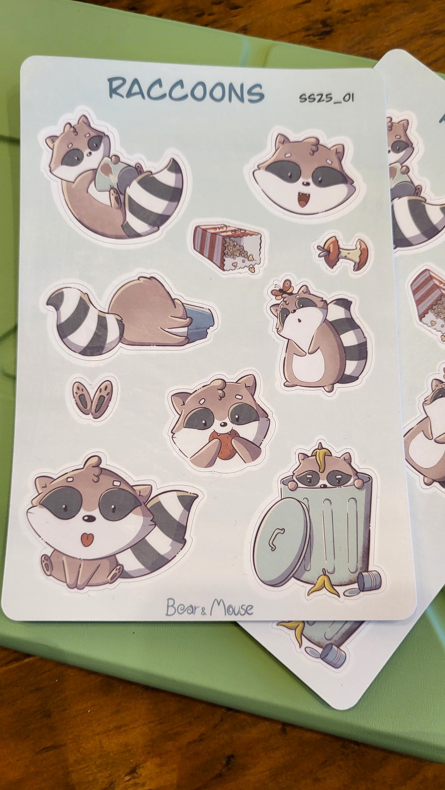 Raccoons Sticker Sheet
