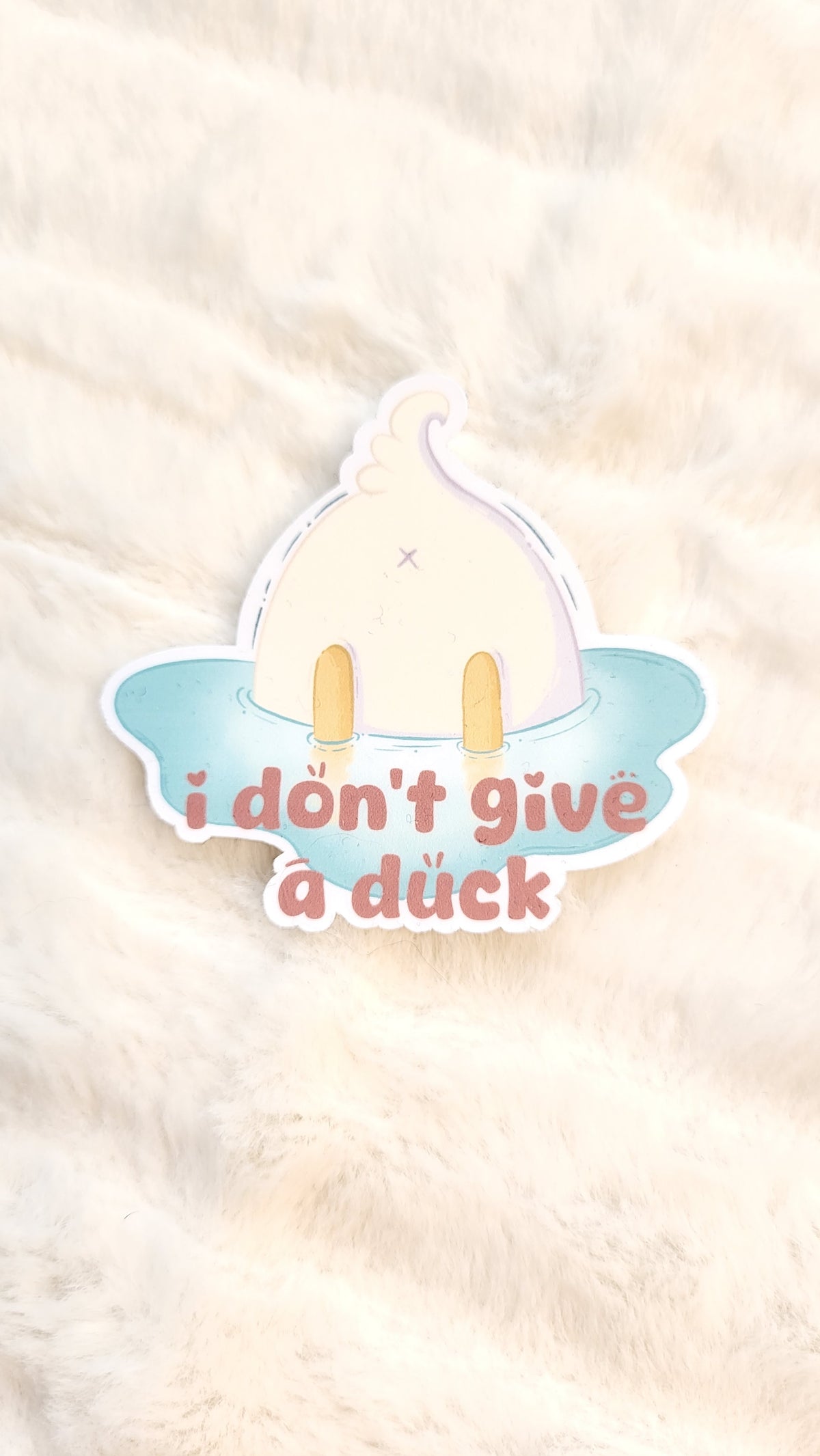 I don't give a DUCK sticker