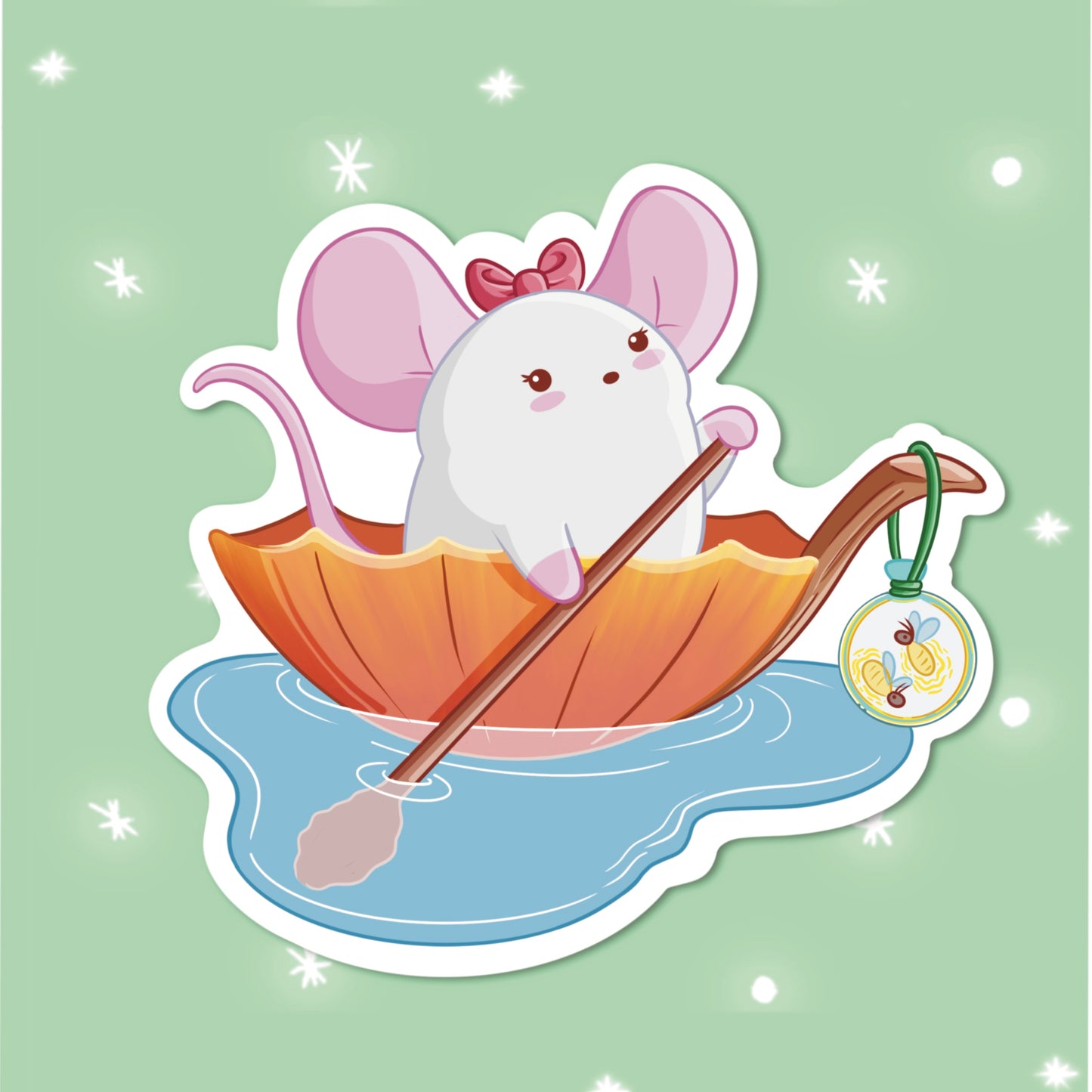 Floating in a Leaf Mouse