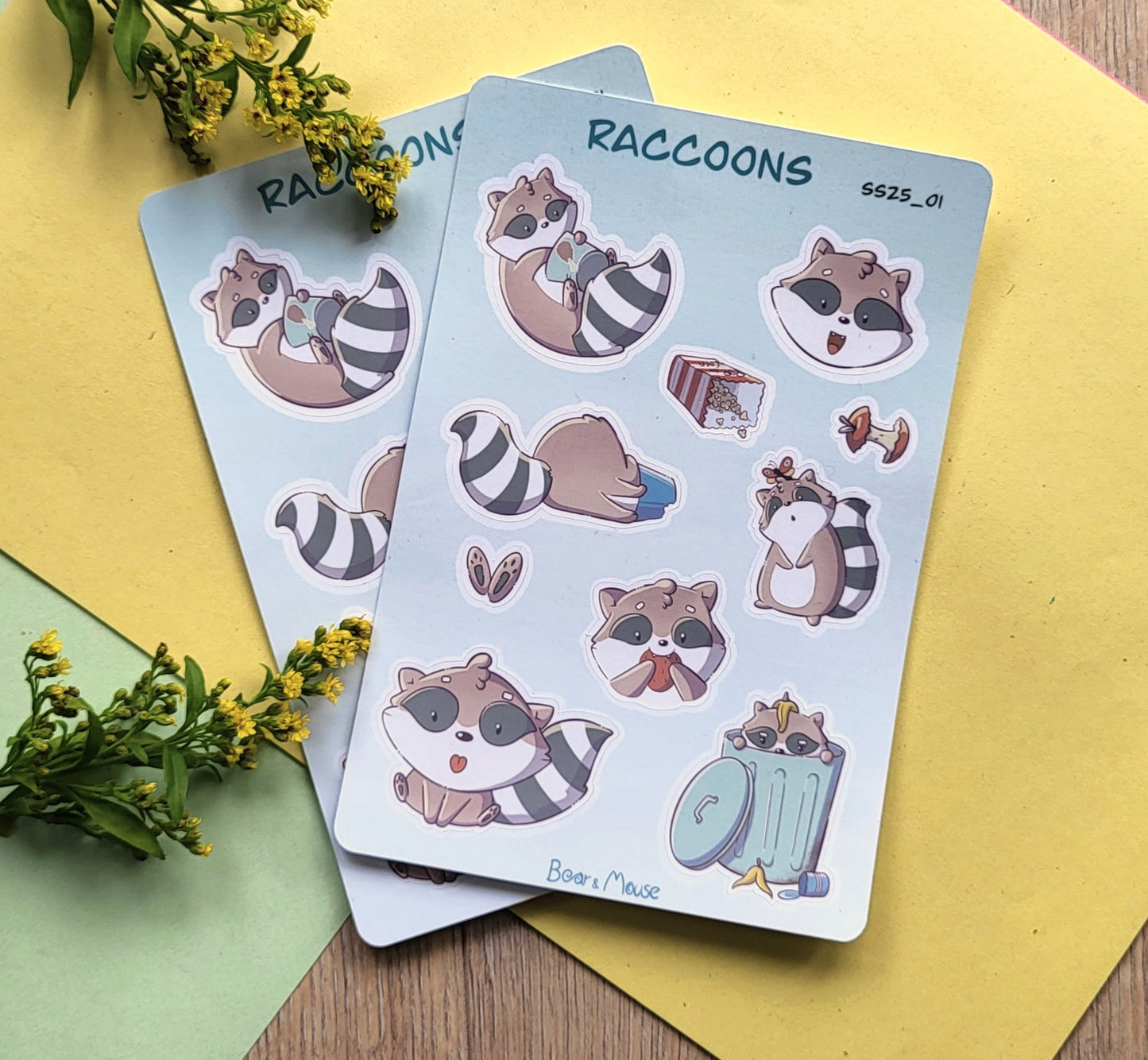 Raccoons Sticker Sheet