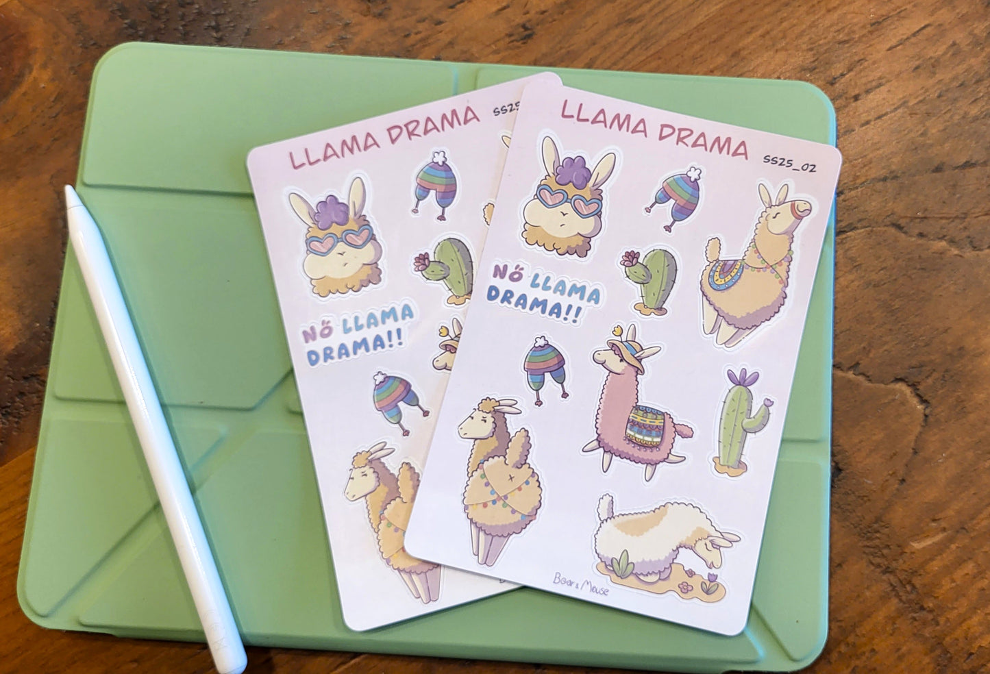 Llamas Sticker Sheet