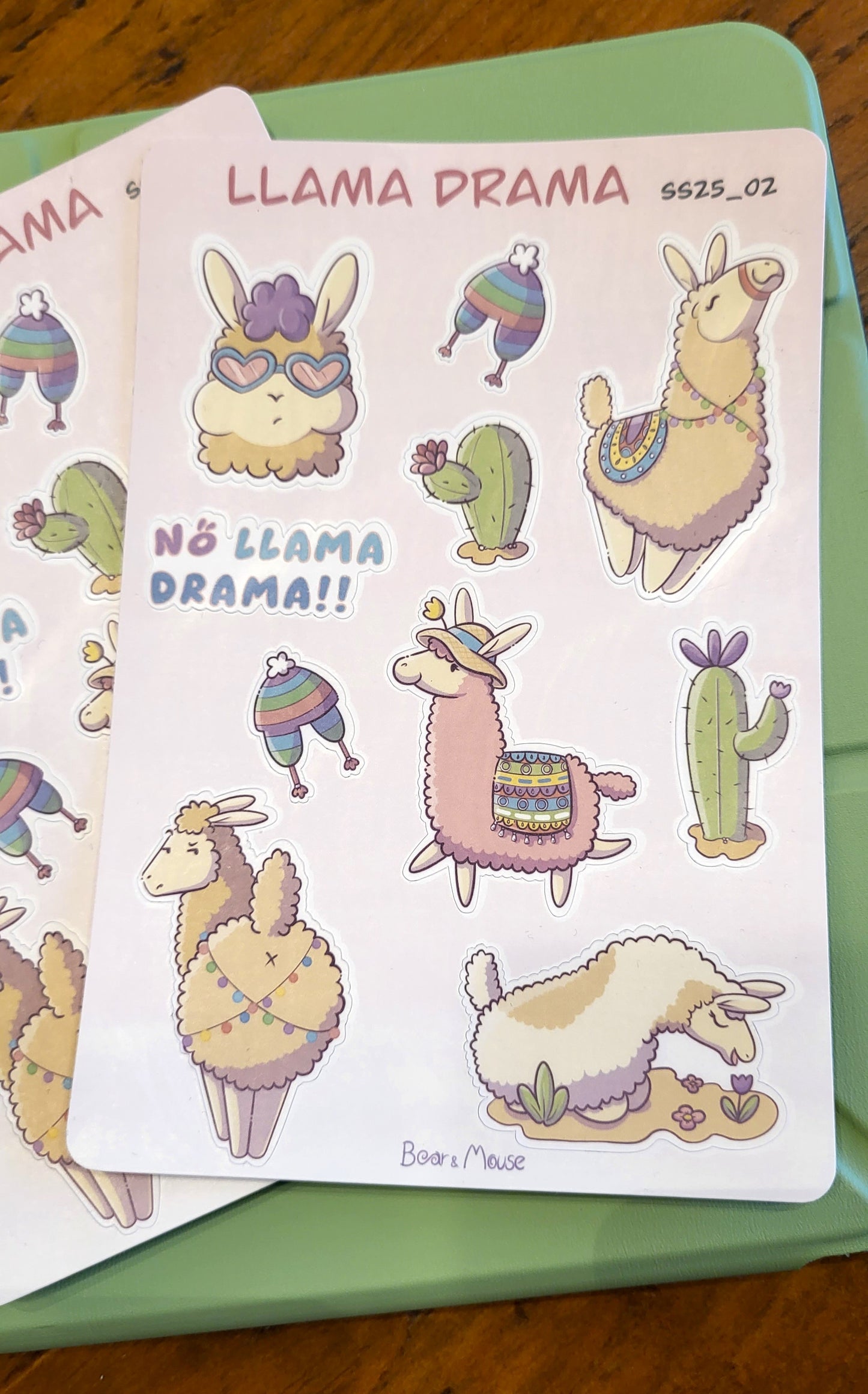 Llamas Sticker Sheet