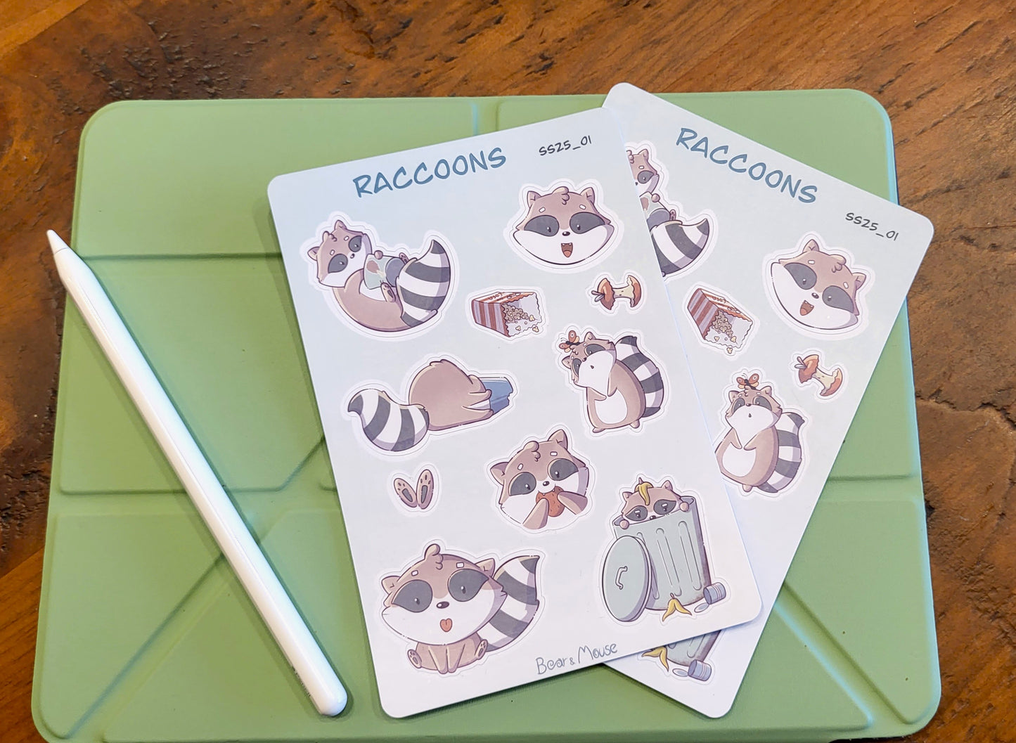 Raccoons Sticker Sheet
