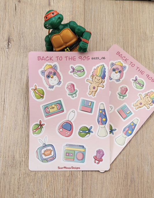 Back to the 90's Sticker Sheet