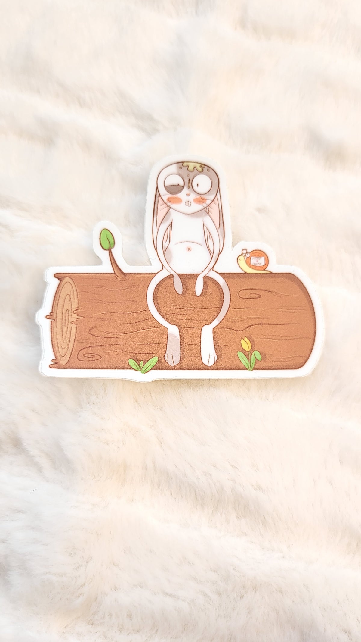 Just my luck Bunny Matte Vinyl sticker