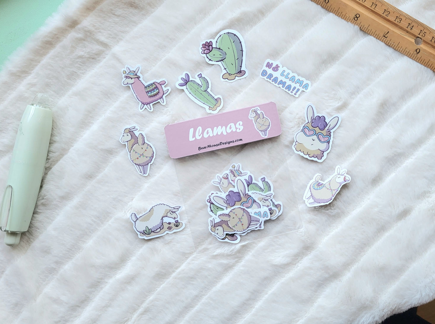 Llamas Flake Sticker pack