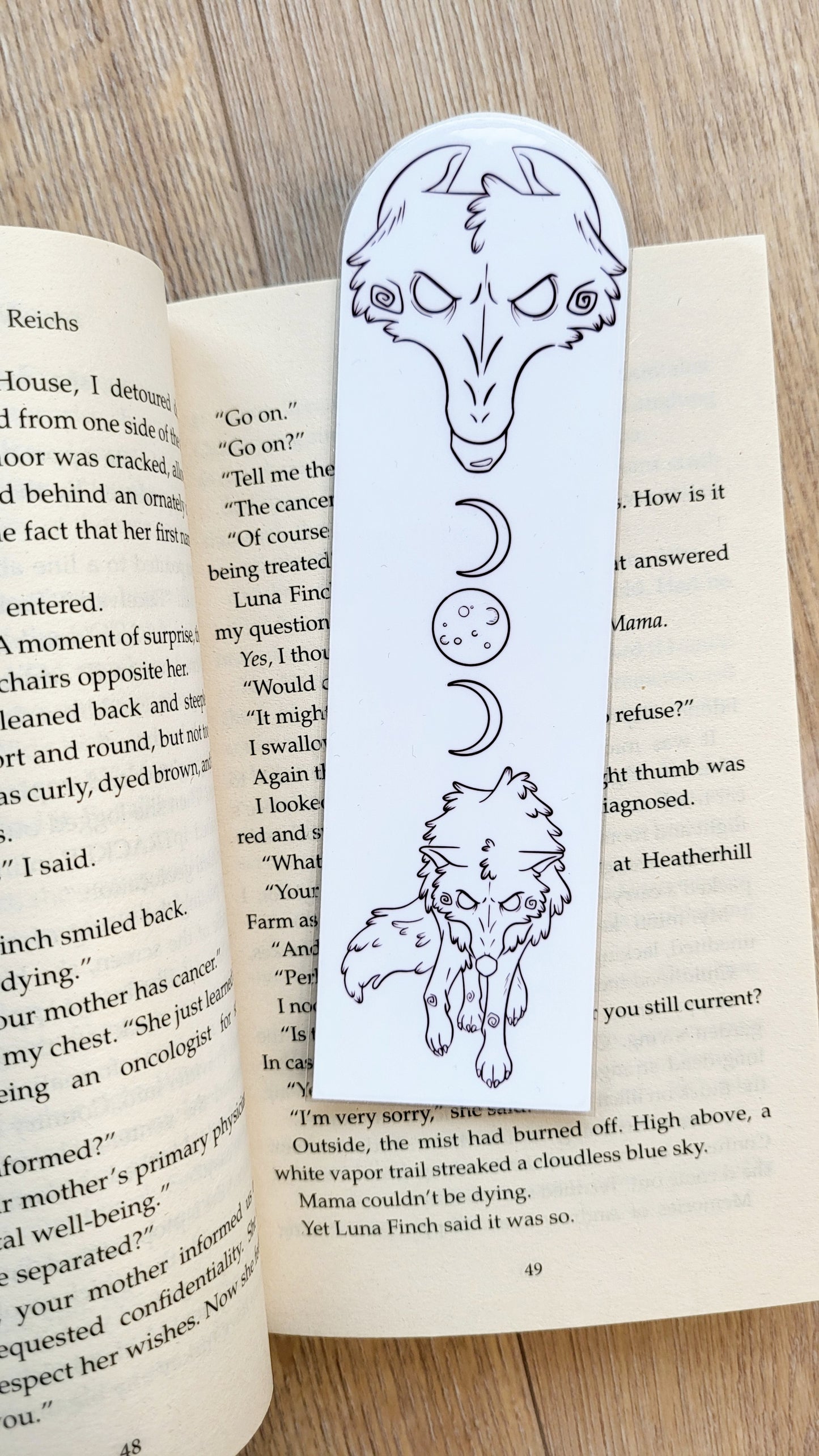 Werewolf bookmark