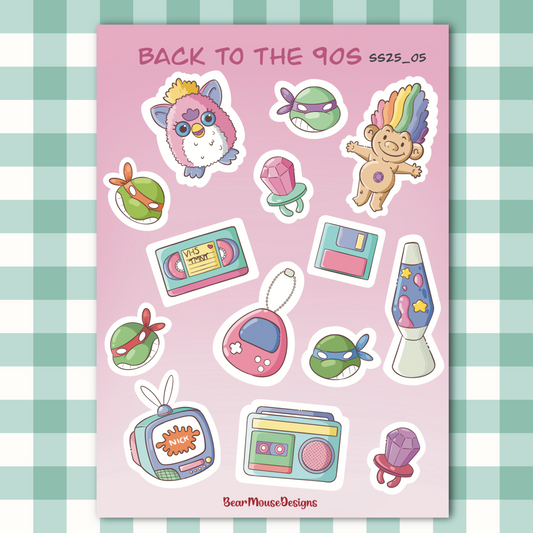 Back to the 90's Sticker Sheet