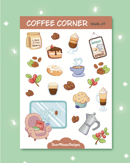 Coffee Corner Sticker Sheet