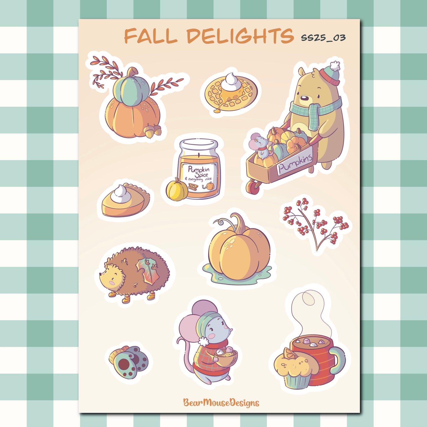 Fall Delights Sticker Sheet
