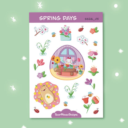 Spring Days Sticker Sheet