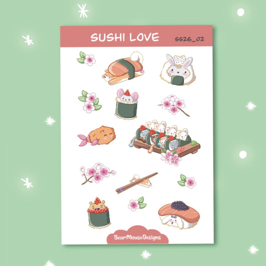Sushi Love Sticker Sheet