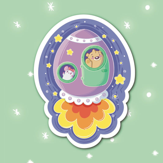 Starry Night Rocker Sticker