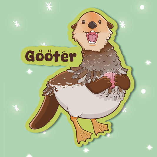 Goose x Otter Sticker