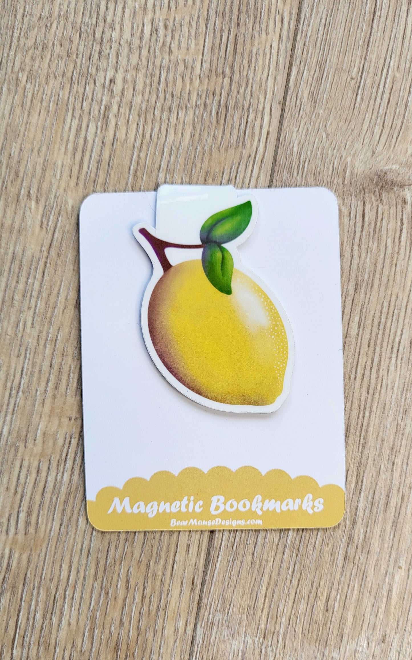 Lemon Magnetic bookmark
