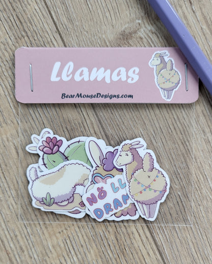Llamas Flake Sticker pack