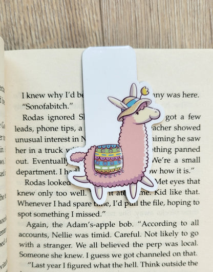 Llama magnetic bookmark