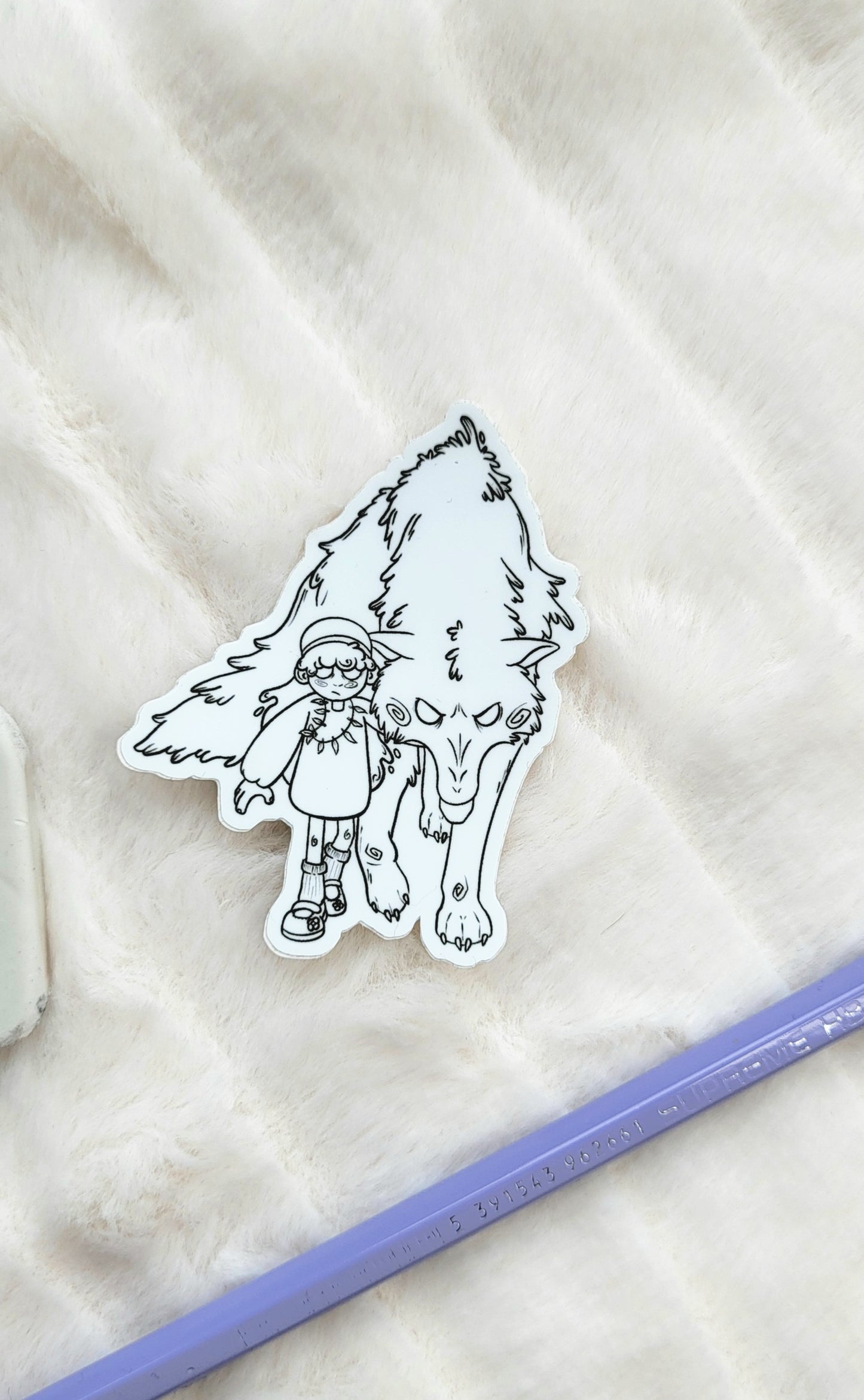 Stalking Wolf Sticker