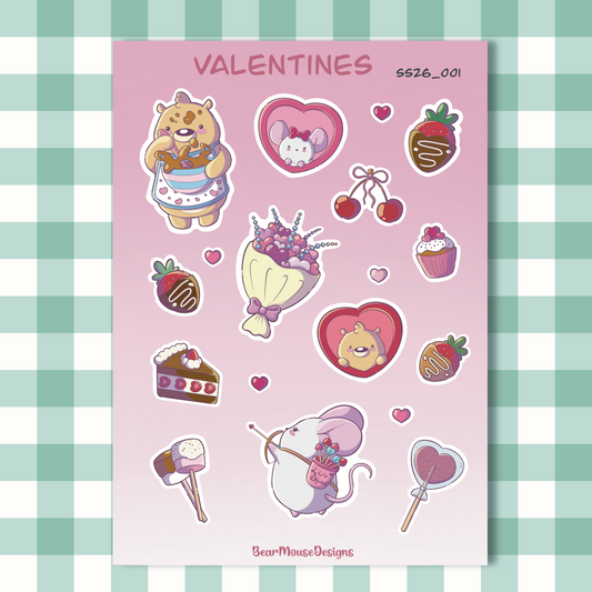 Valentines Sticker sheet